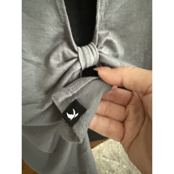 American eagle Heather Gray Open Back Athletic Tank Top Womens Size M - Picture 9 of 9